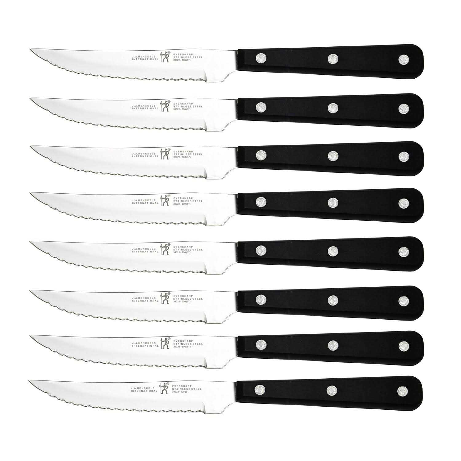J.A. Henckels International 8 Piece Serrated Steak Knife Set - Image 5