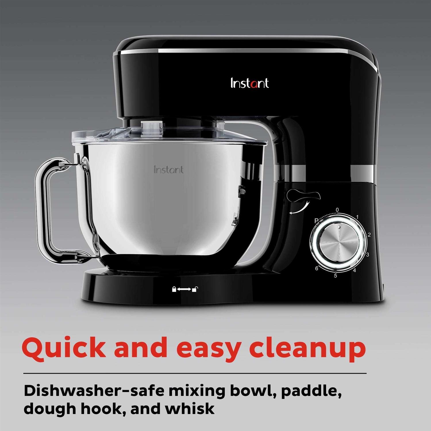 Instant Pot Instant Stand Mixer 400w 6-Speed Lightweight Electric Mixer 6.3-Qt Stainless Steel Bowl with Handle - Image 3