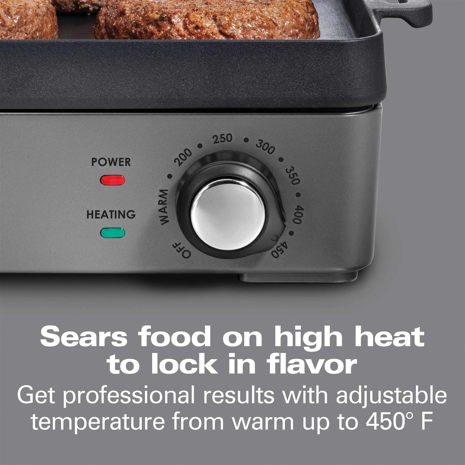 Hamilton Beach Professional Cast Iron Electric Grill - Image 5