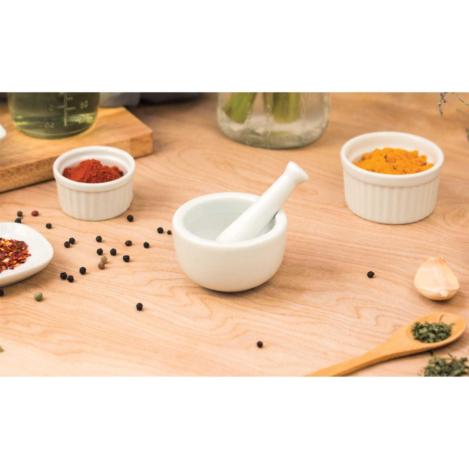 Harold Import Co. Small Ceramic Mortar and Pestle - Image 5