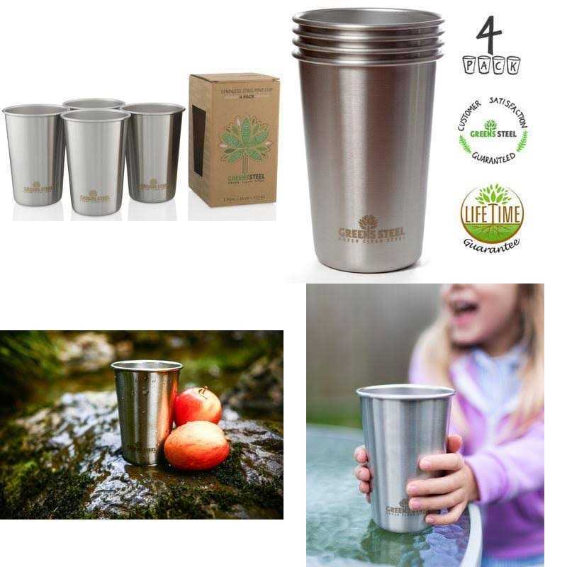 Greens Steel Stainless Steel Cups Tumbler - Image 3
