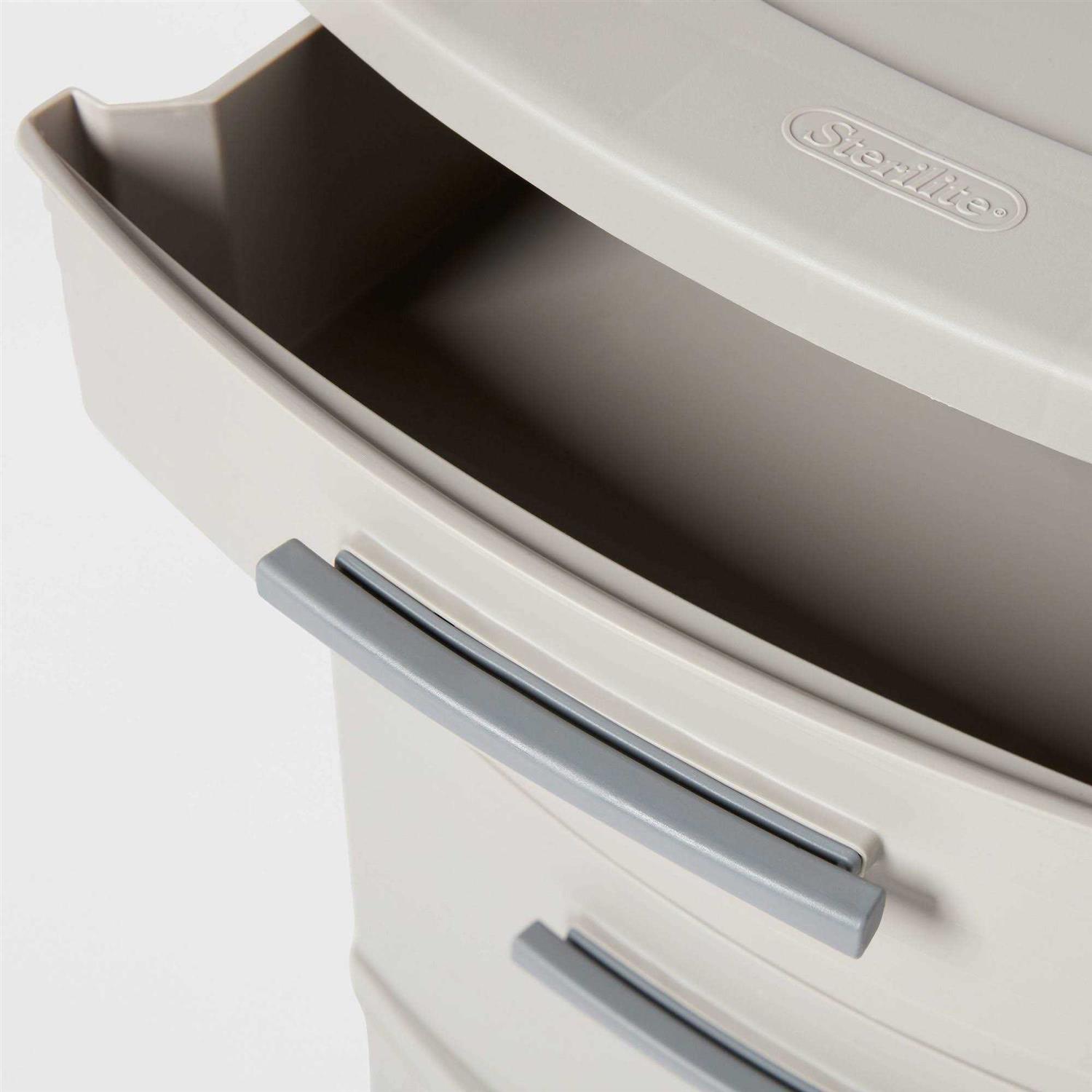 Brightroom 4 Drawer Weave Tower Dark Gray - Image 3