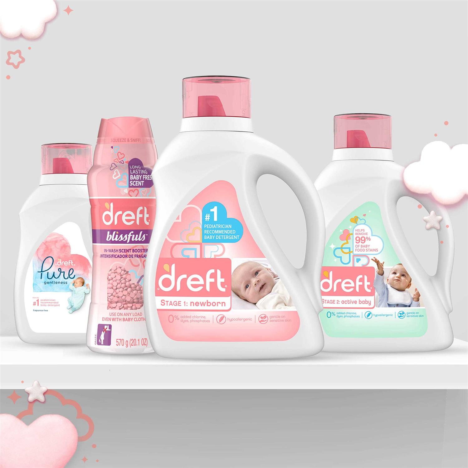 Dreft Newborn Baby Stage 1 Liquid Laundry Detergent - Image 4