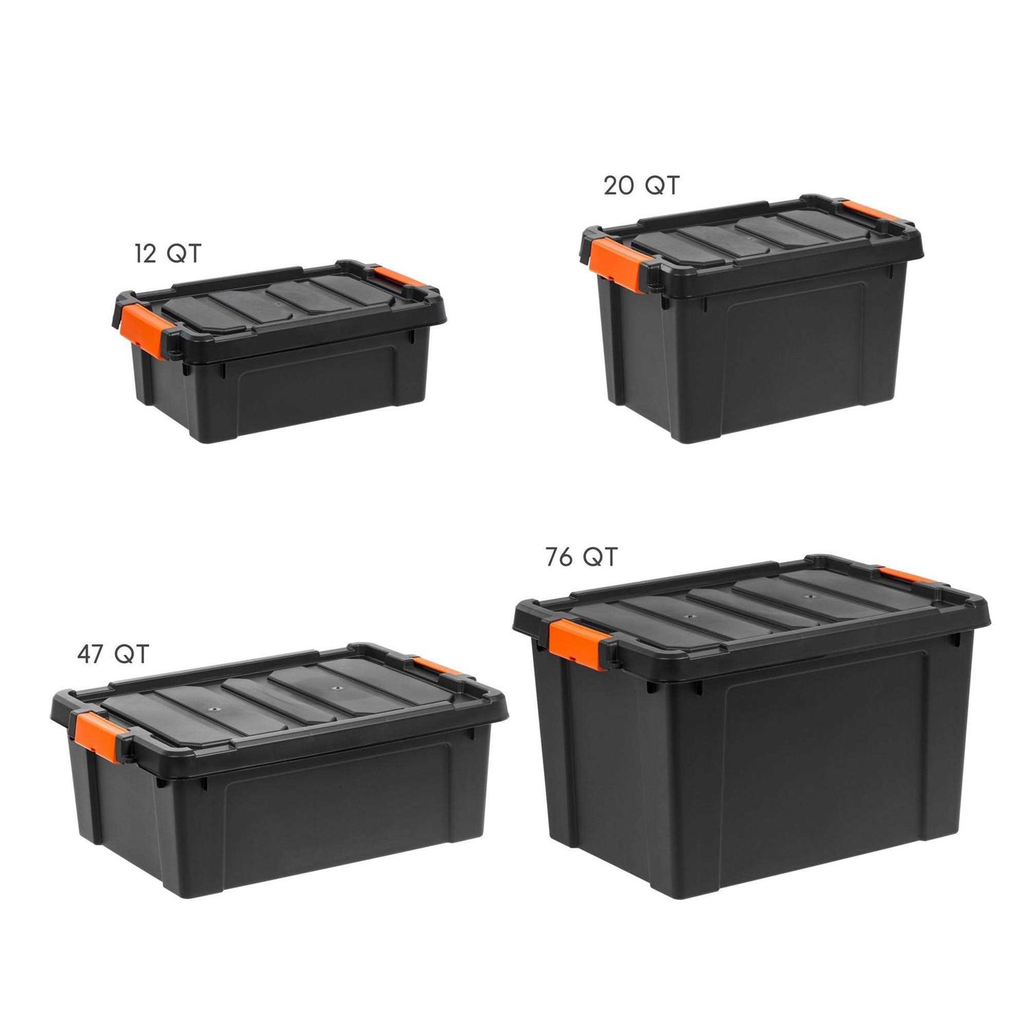 IRIS USA Heavy Duty Plastic Storage Tote - Image 5