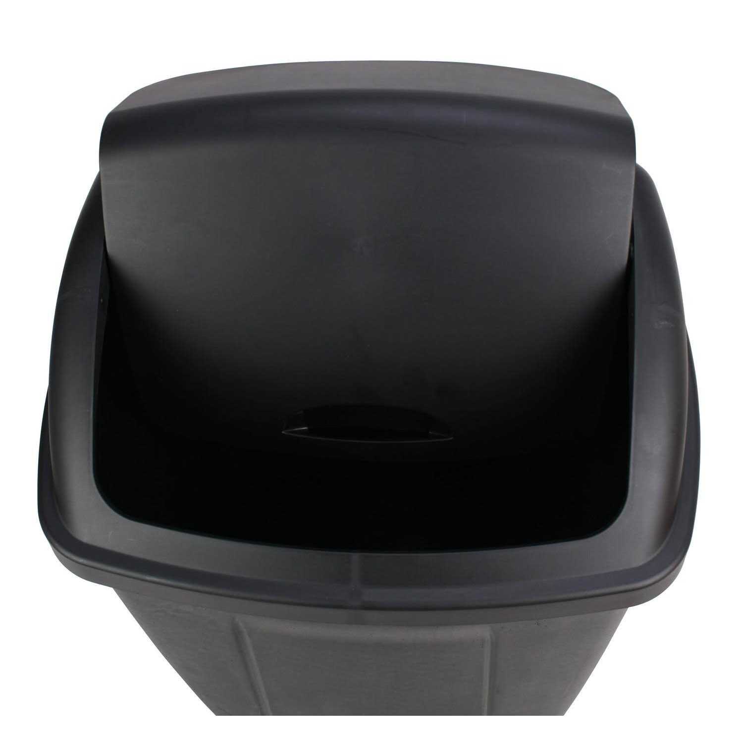 Mainstays 13 gal Plastic Swing Top Lid Kitchen Trash Can - Image 3