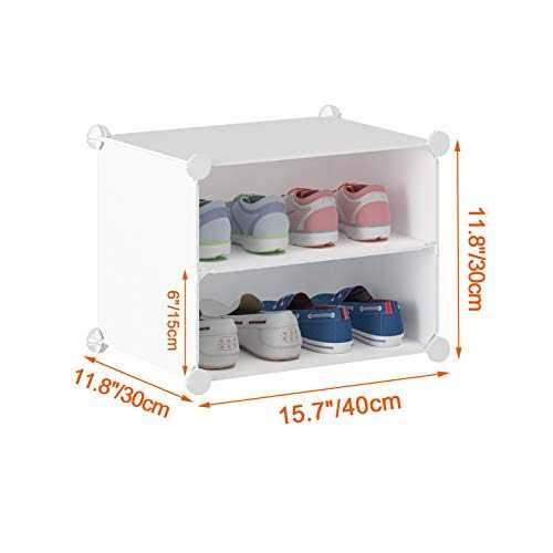 HOMIDEC Shoe Rack 8 Tier Shoe Storage Cabinet Shoe Organizer for Closet Hallway Bedroom - Image 3