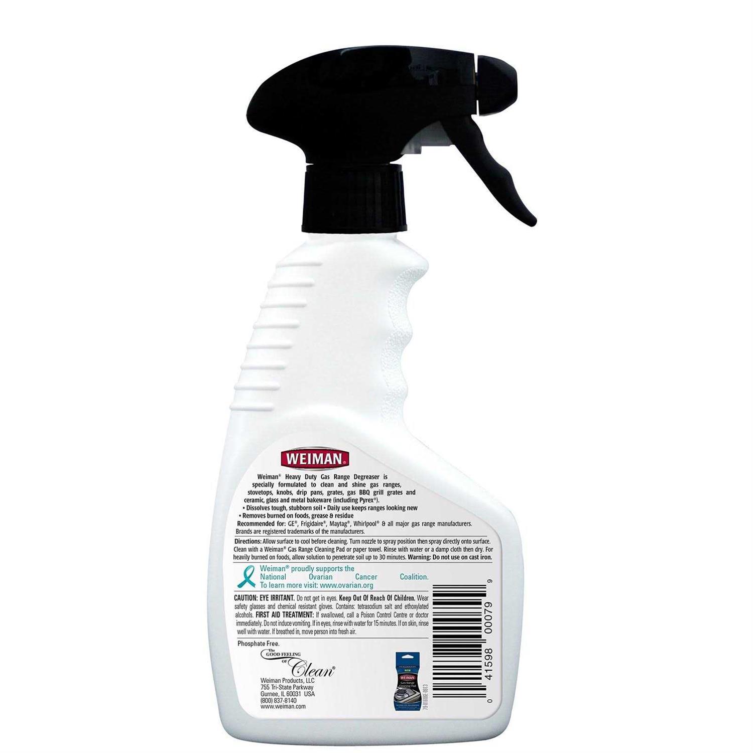 Weiman Gas Range Cleaner Degreaser - Image 5