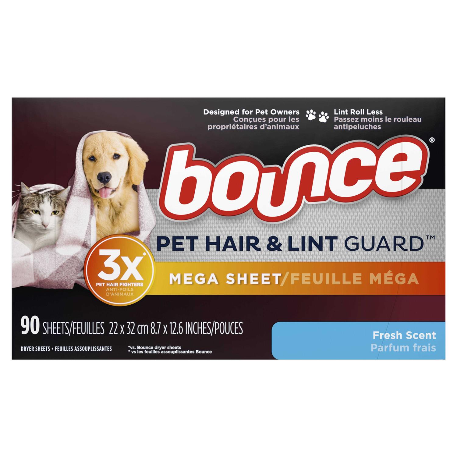 Bounce Pet Hair and Lint Guard Mega Dryer Sheets - Image 5