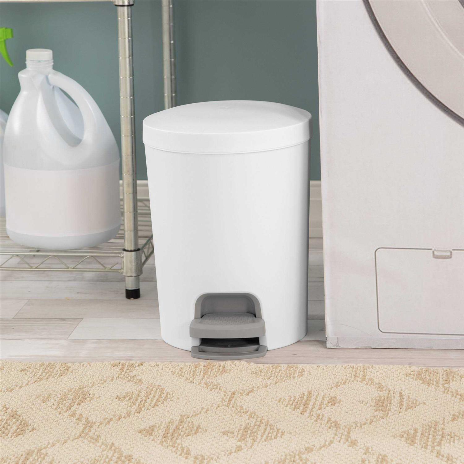 Brightroom 1.6gal Round Step Trash Can - Image 3