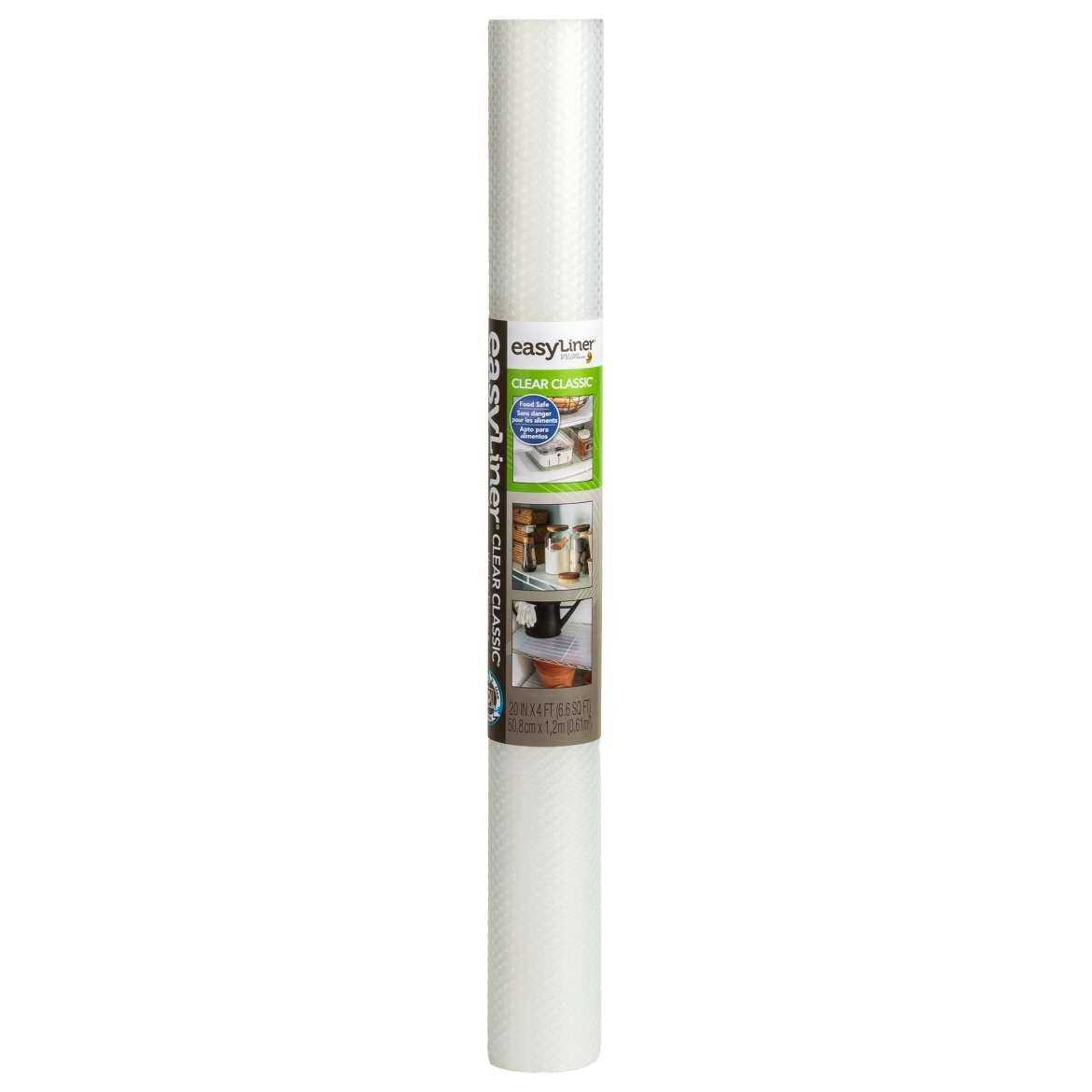 Duck 20 x 4' Clear Classic Easy Liner Brand Shelf Liner - Image 3