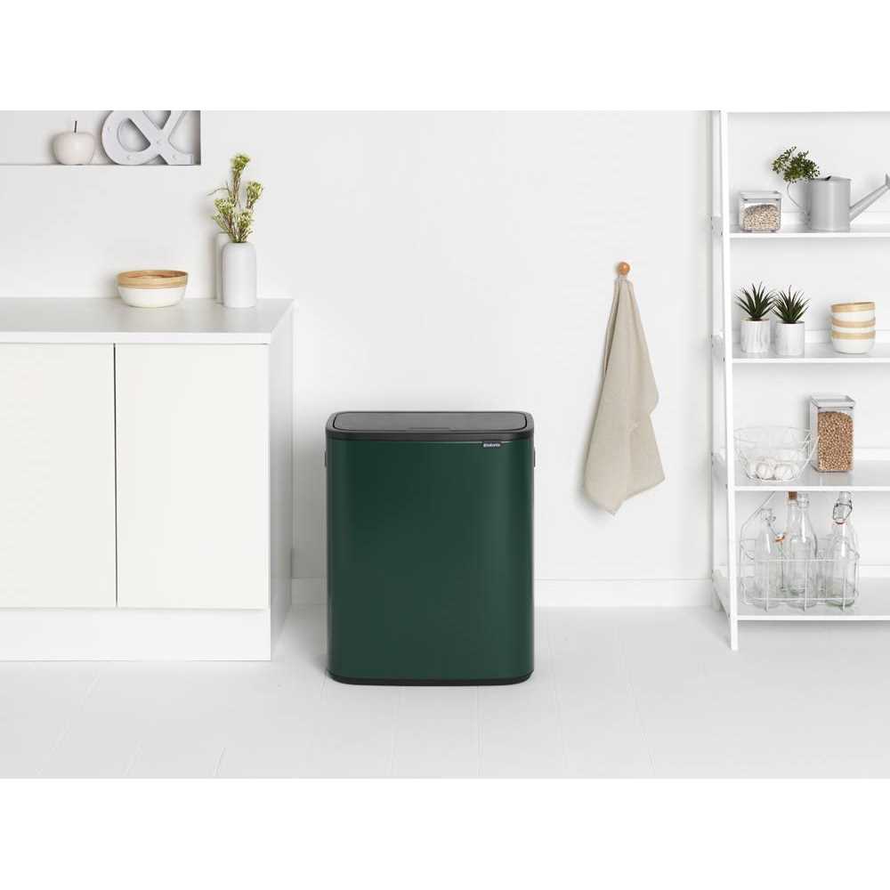 Brabantia Bo Touch Top Dual Compartment Recycling Trash Can - Image 4
