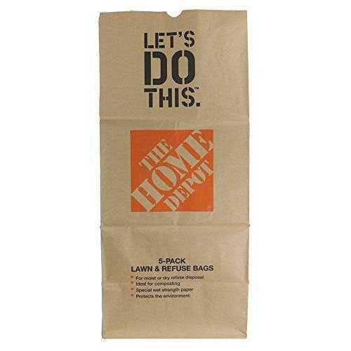Home Depot Heavy Duty Brown Paper Lawn and Refuse Bags for Home and Garden - Image 4