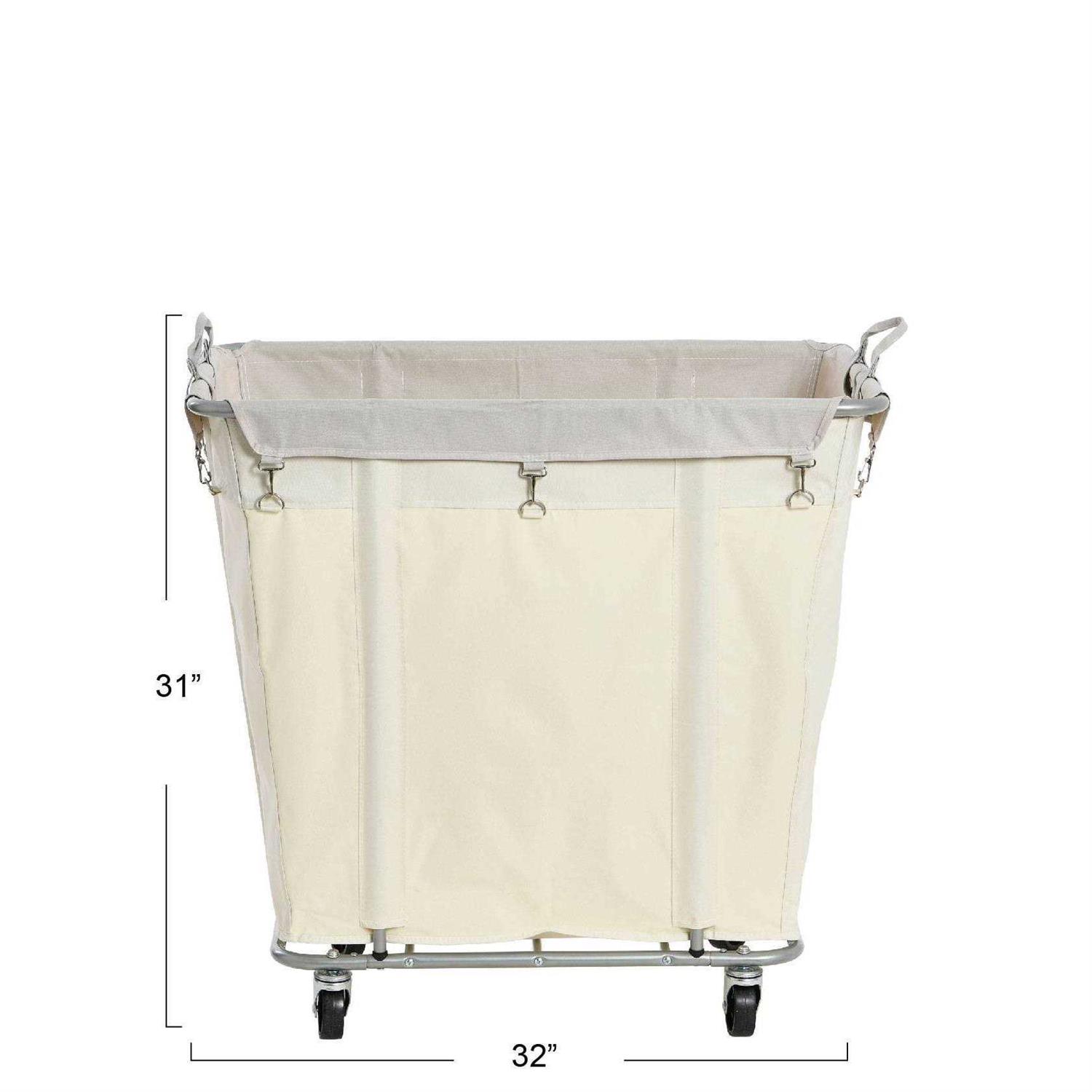 Household Essentials Commercial Laundry Cart - Image 3