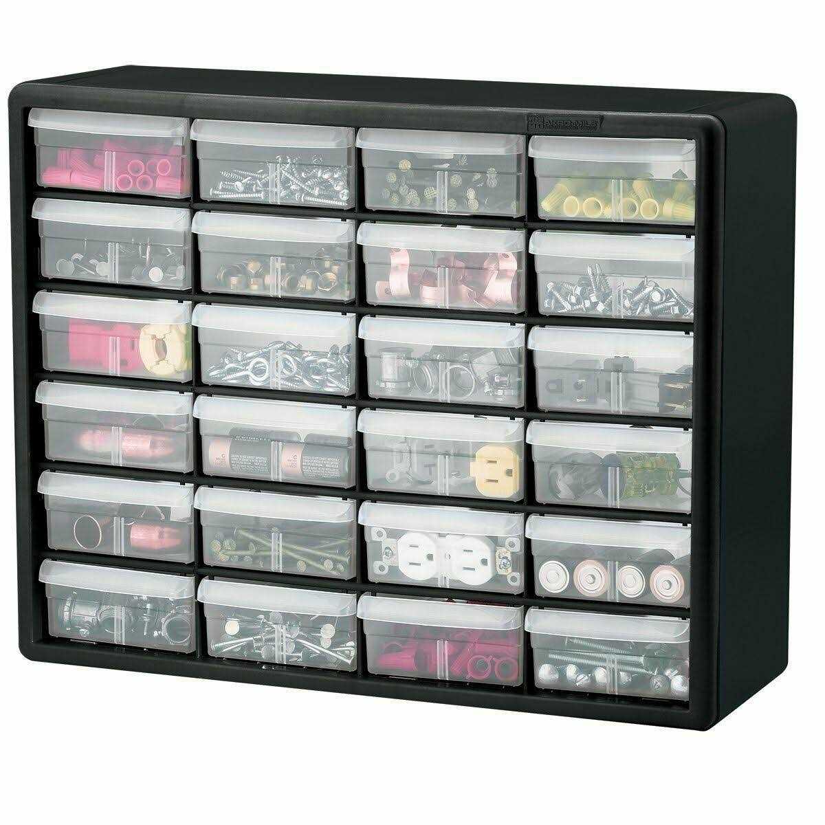 Akro-Mils 24 Drawer Plastic Storage Cabinet - Image 5