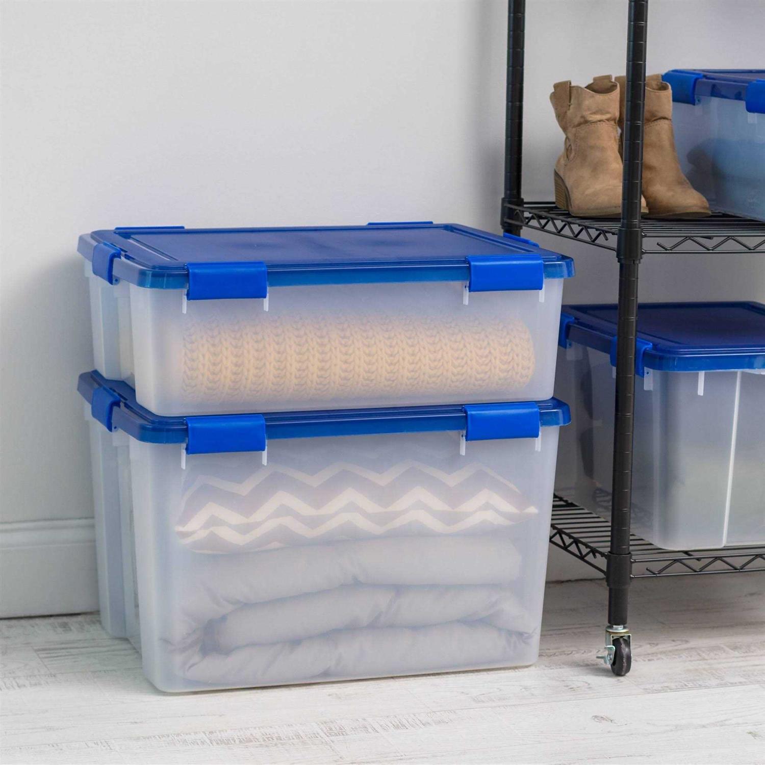 IRIS WeatherPro Plastic Storage Bin with Lid - Image 3