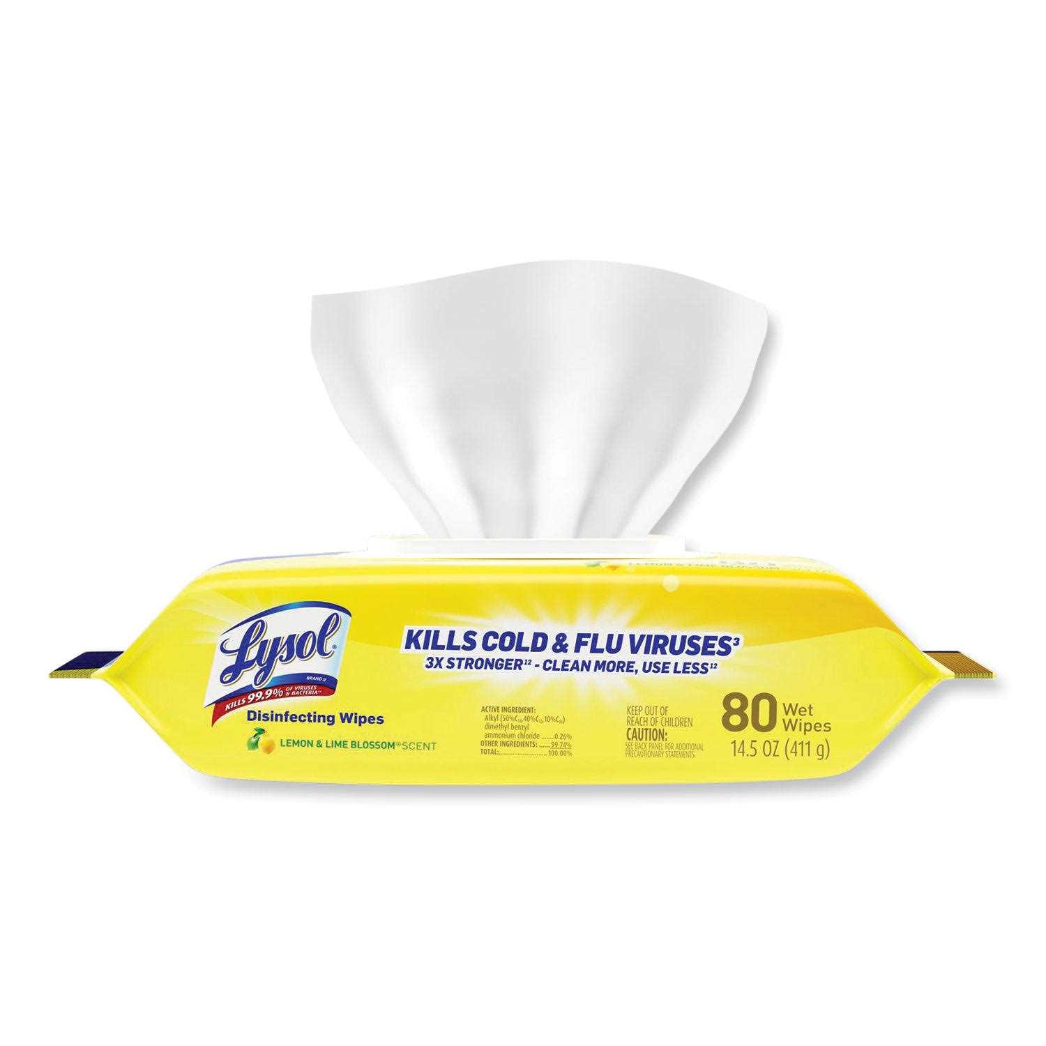 Lysol Disinfecting Wipes Lemon Lime Blossom - Image 4
