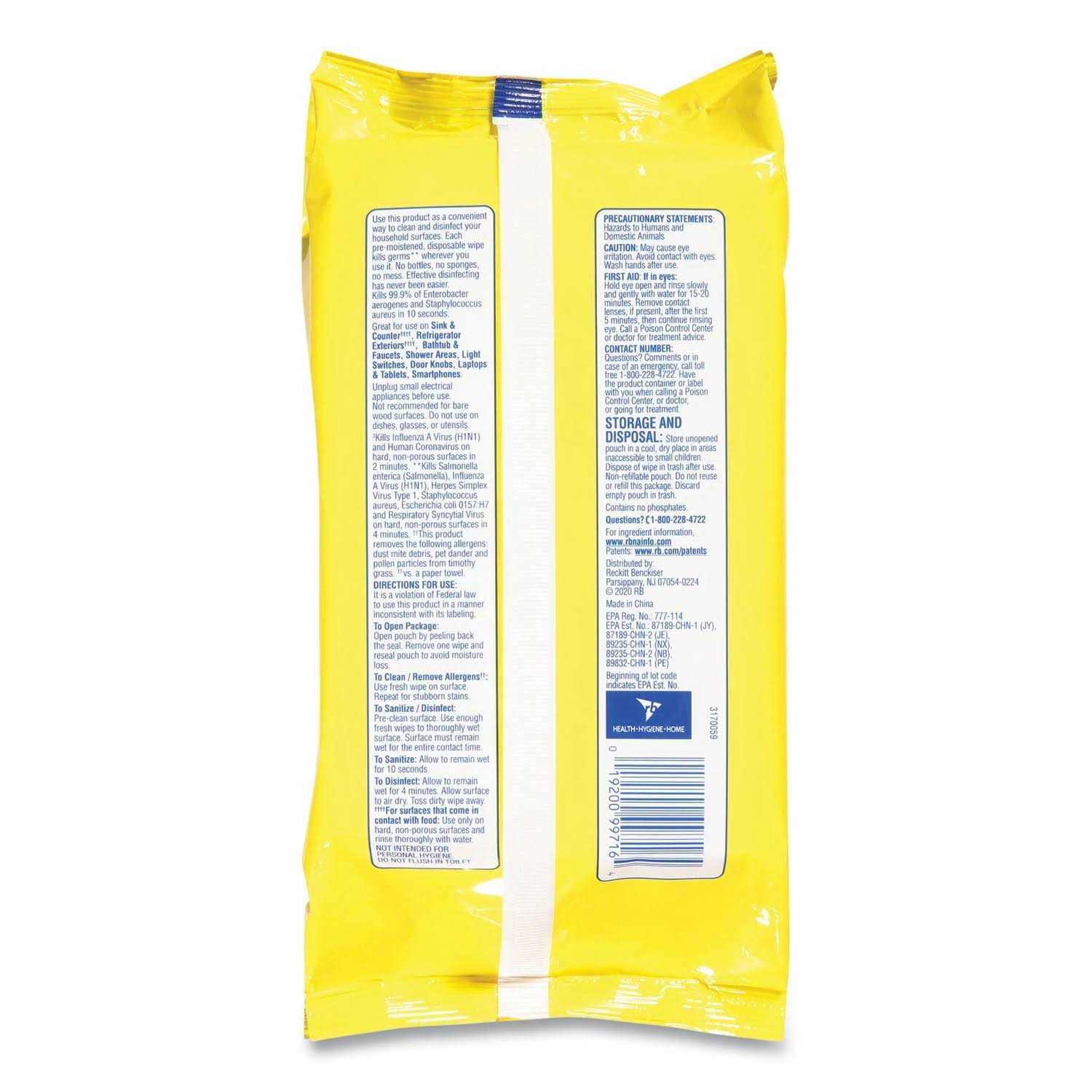 Lysol Disinfecting Wipes Lemon Lime Blossom - Image 5