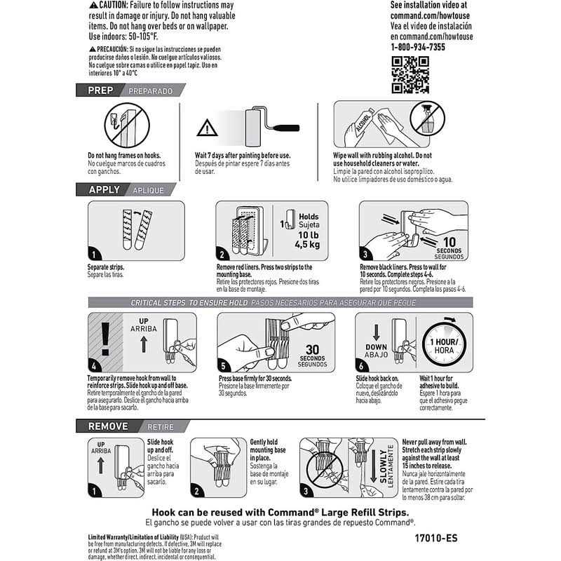 Command White XL Hook - Image 3
