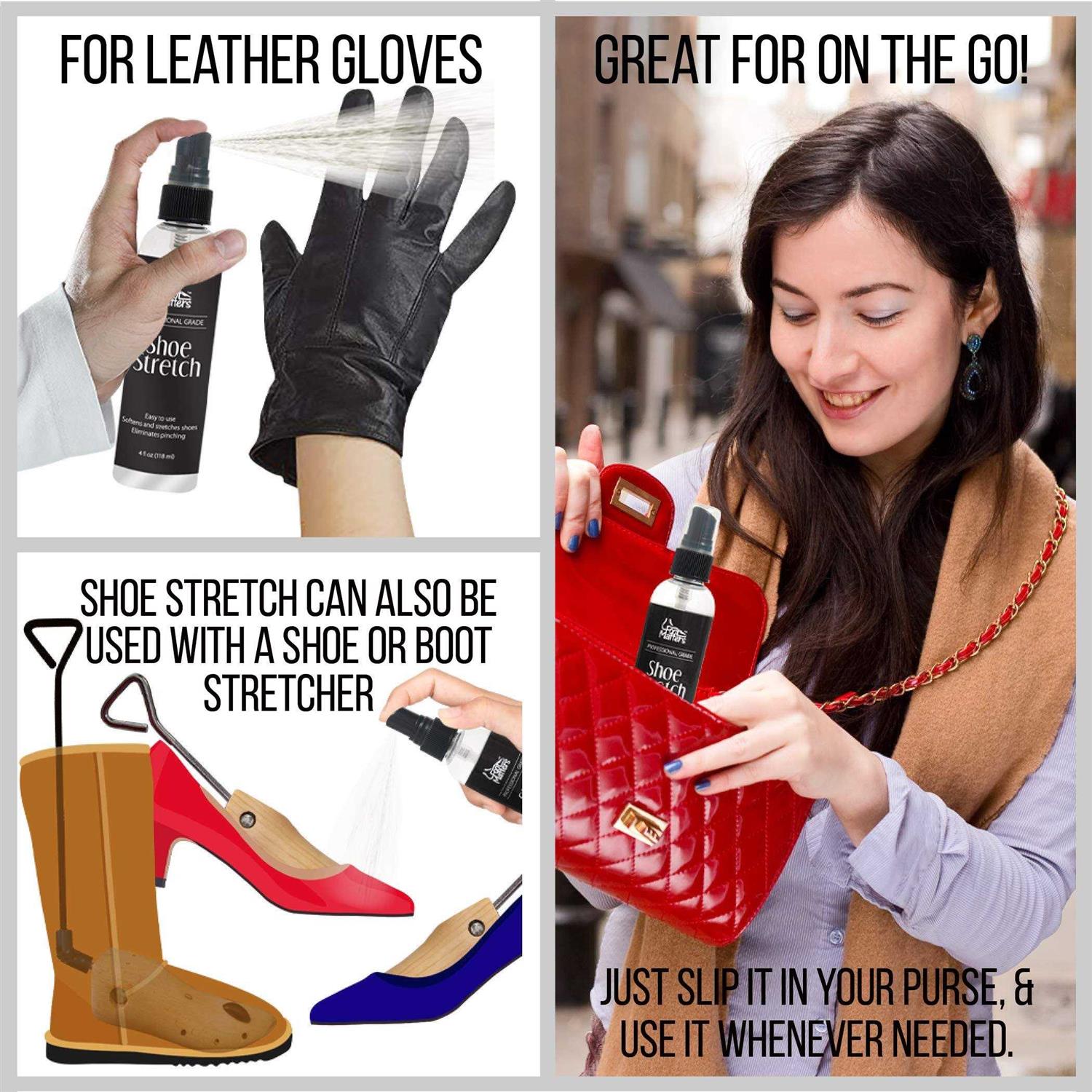 Footmatters Professional Boot & Shoe Stretch Spray Softener & Stretcher for Leather - Image 5