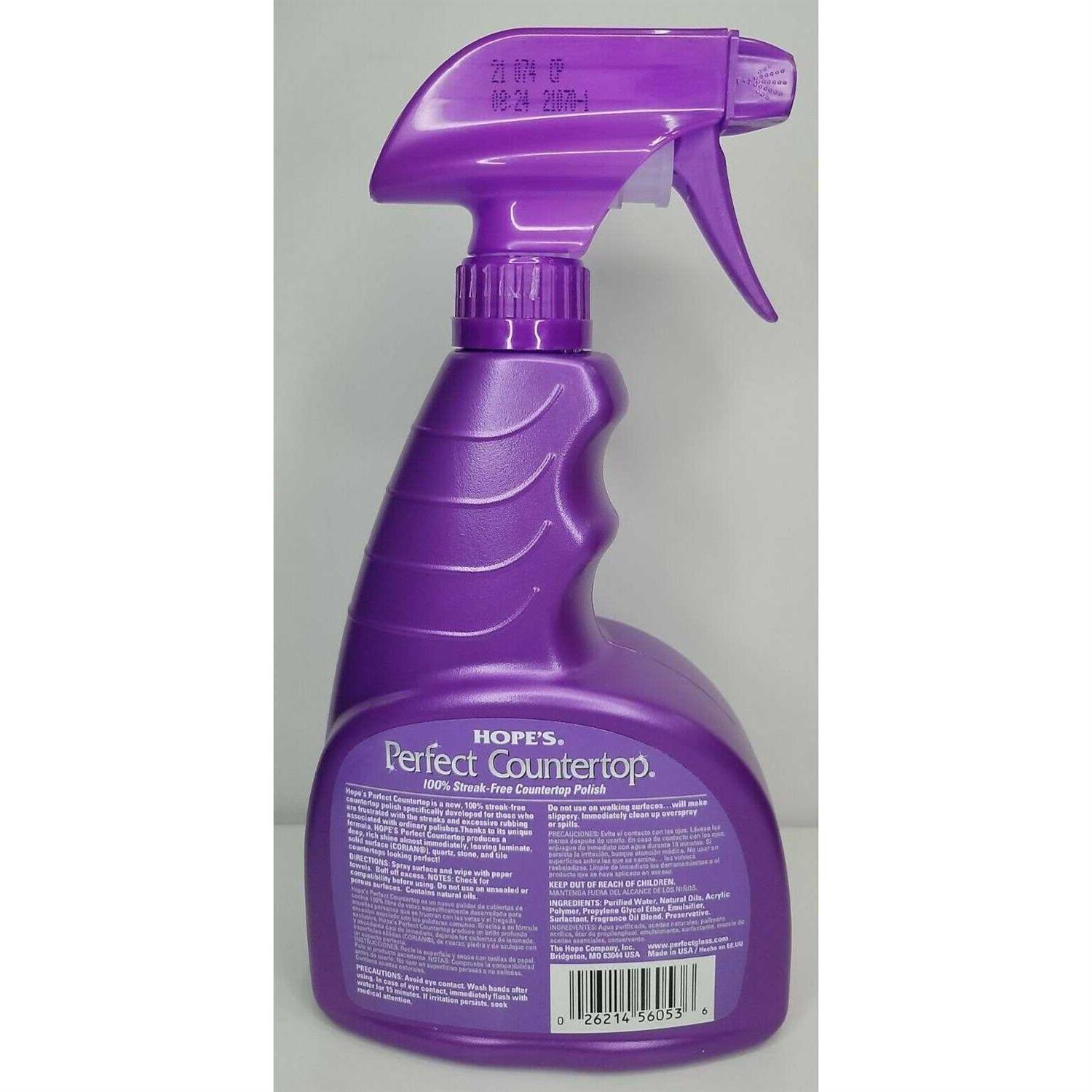Hope's Perfect Countertop Cleaner and Polish 22-Ounce Streak-Free Multi-Surface Cleaning Spray - Image 3