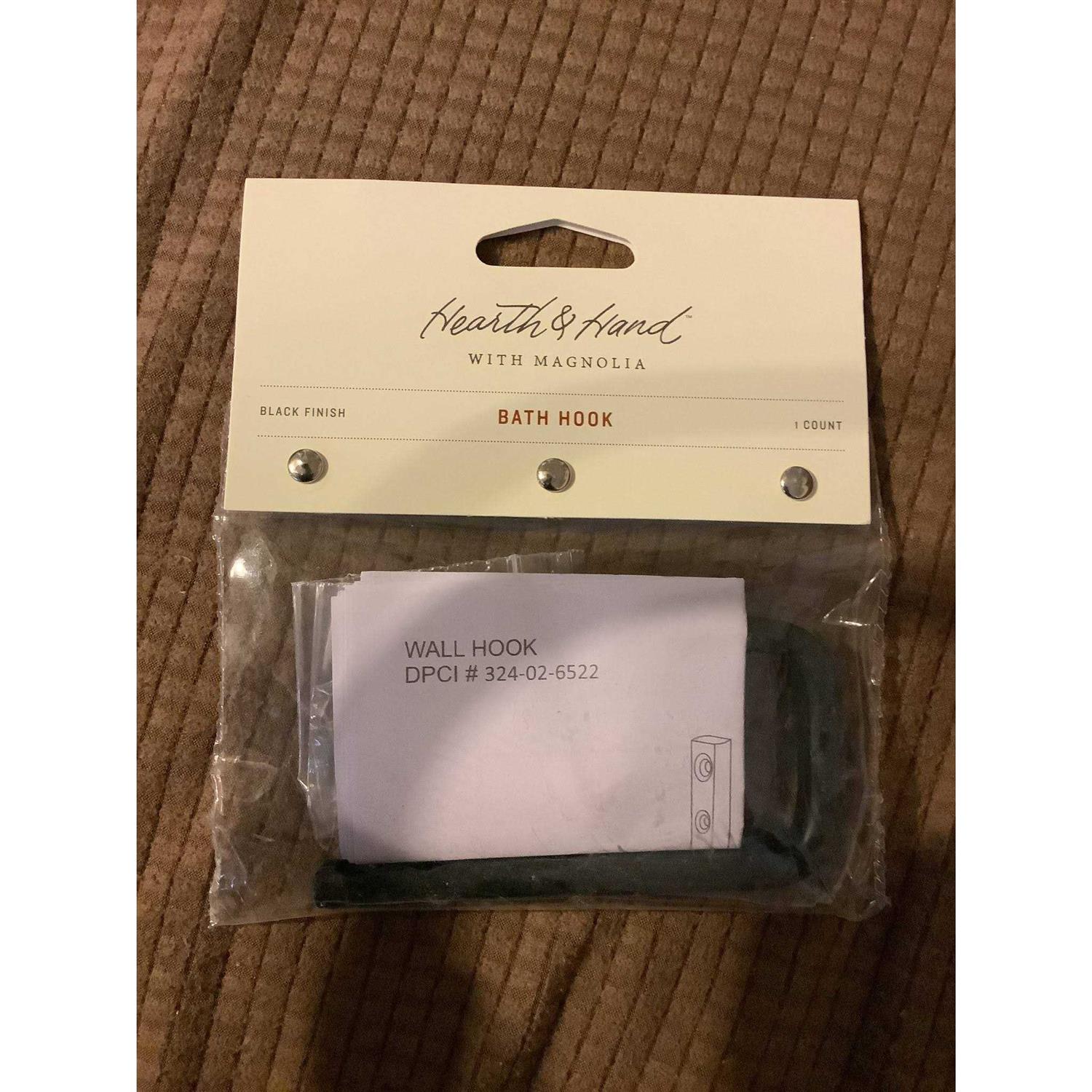 Bath Hook Black Hearth & Hand with Magnolia - Image 3