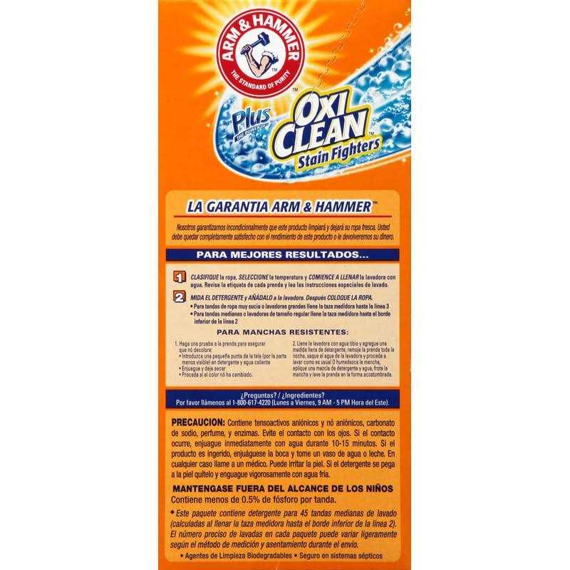 Arm Hammer Plus OxiClean Powder Laundry Detergent - Image 4