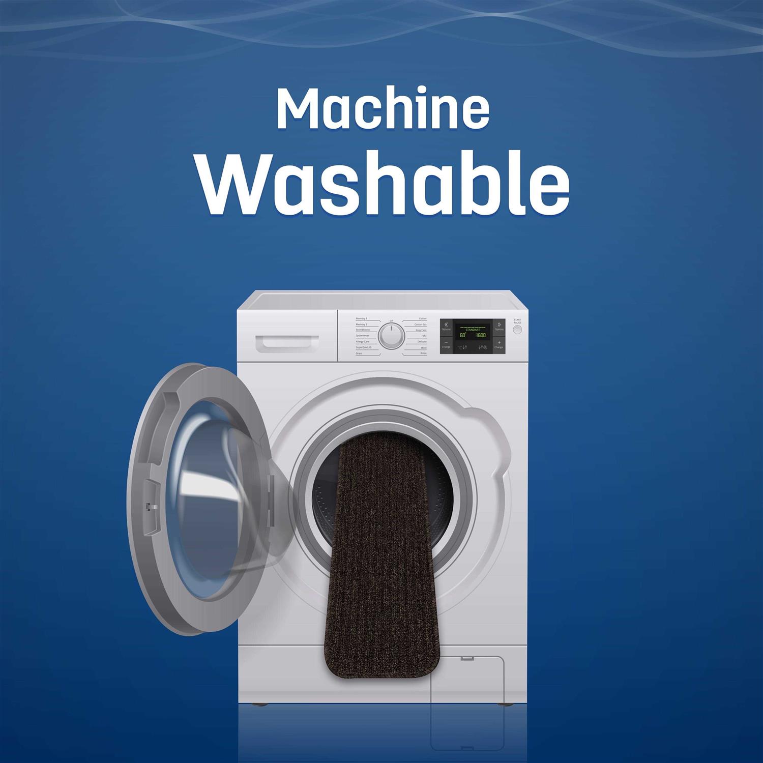 Beverly Rug Non Slip Stair Treads Matching Landing Rug Washable Runner Rug for Hallway - Image 3