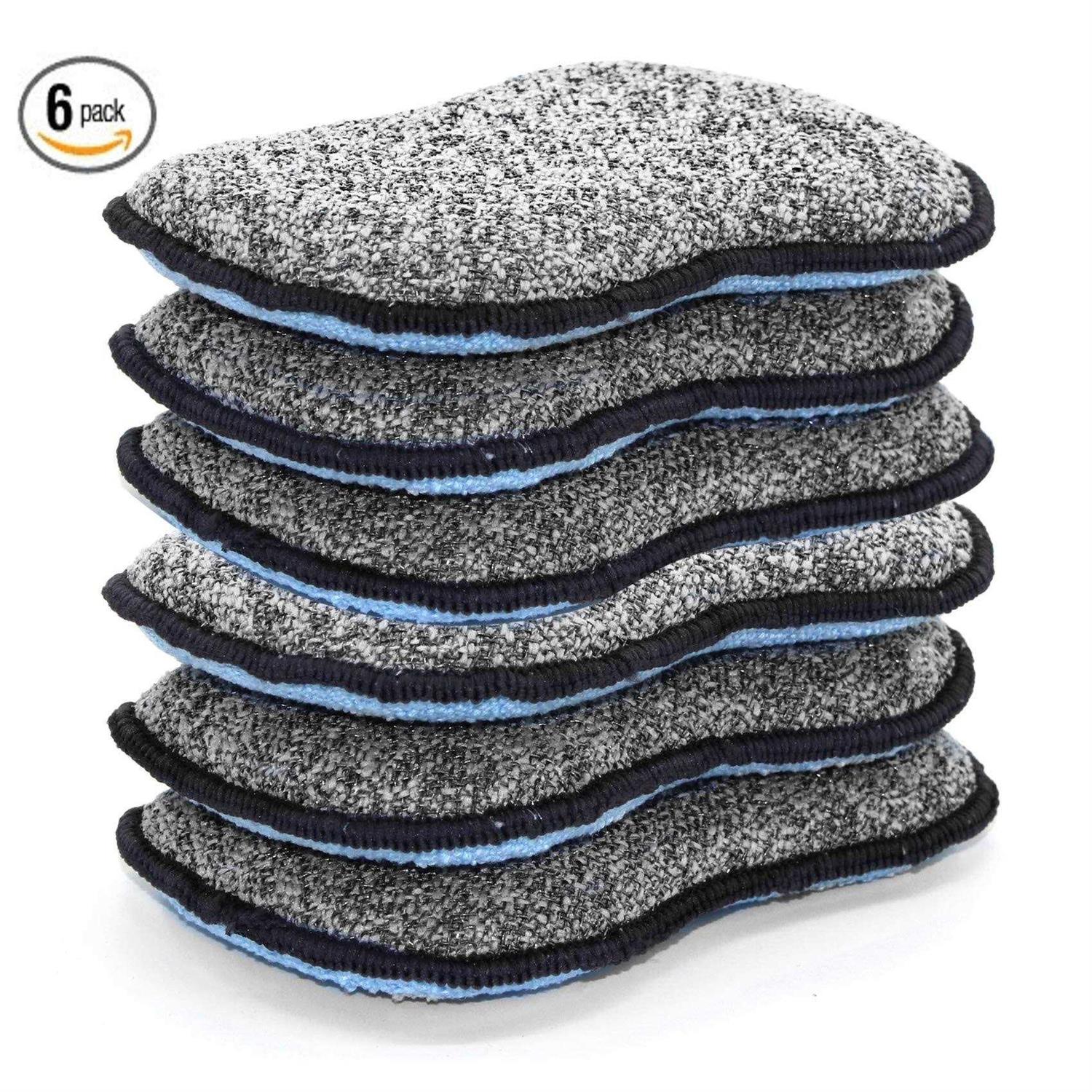 Multi-Purpose Scrub Sponges for Kitchen by Scrub it Non-Scratch Microfiber Sponge Along with Heavy Duty Scouring Power - Image 4