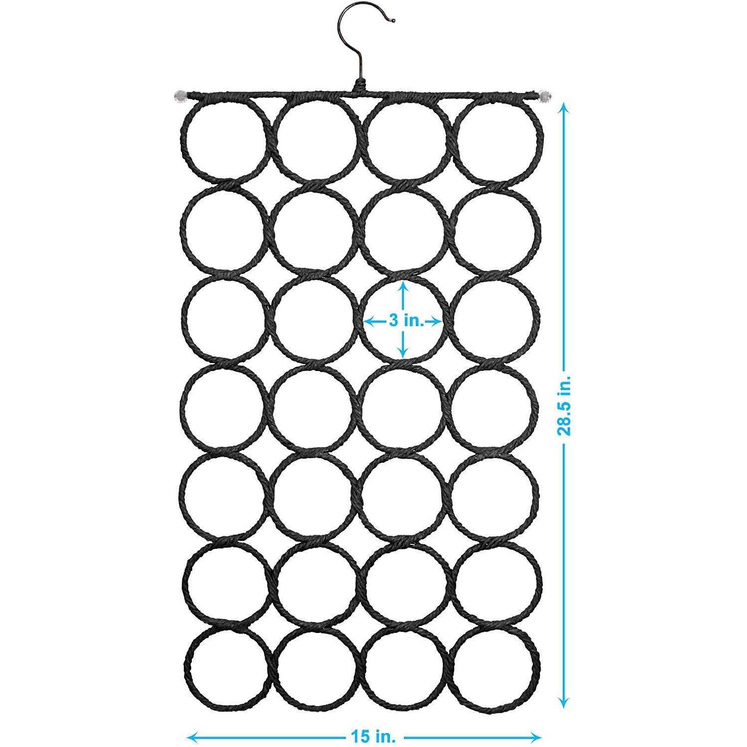 Hivory Scarf Hanger ~ Multiple Purpose Holder For Closet ~ Clutter Removing And Space-saving Hanger For Scarves - Image 3