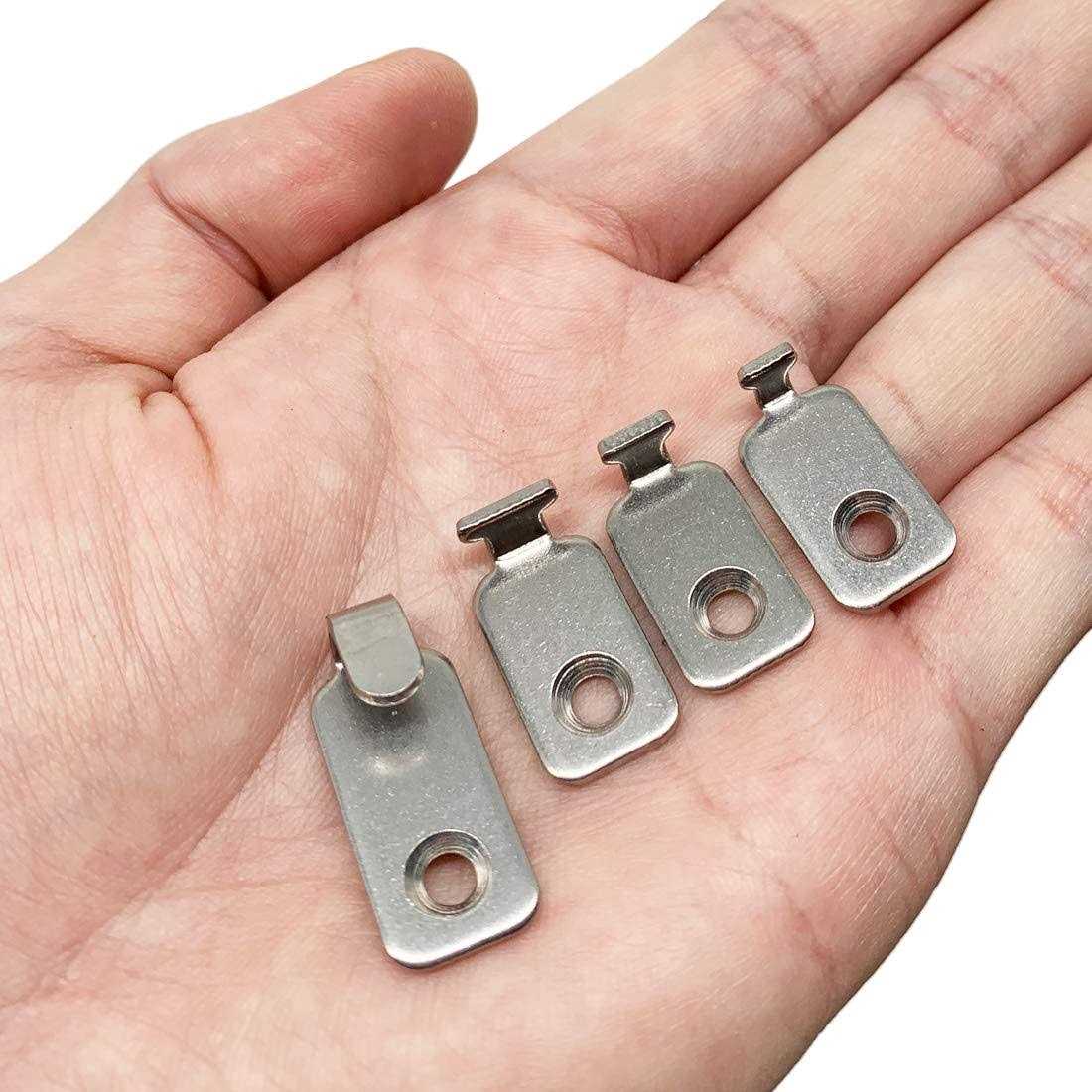 Adiyer 10pcs Heavy Duty Hanger 304 Stainless Steel Wall Mounted Mini J Hook for Mirror Picture Frames Hanging Wire/D Rings/Keyhole Hangers - Image 3