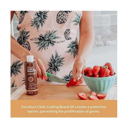 Furniture Clinic Natural Cutting Board Oil Food Grade Mineral Oil for Wood - Image 3