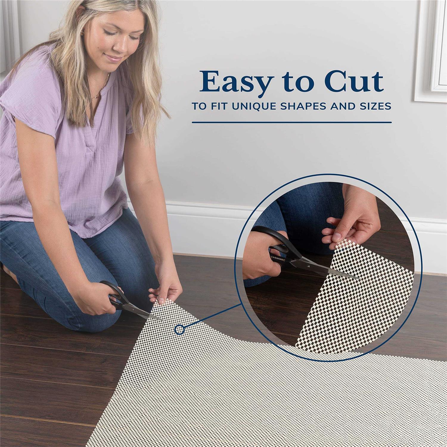 Veken Non Slip Rug Pad Gripper for Hardwood Floors Rug Pads for Area Rugs - Image 5