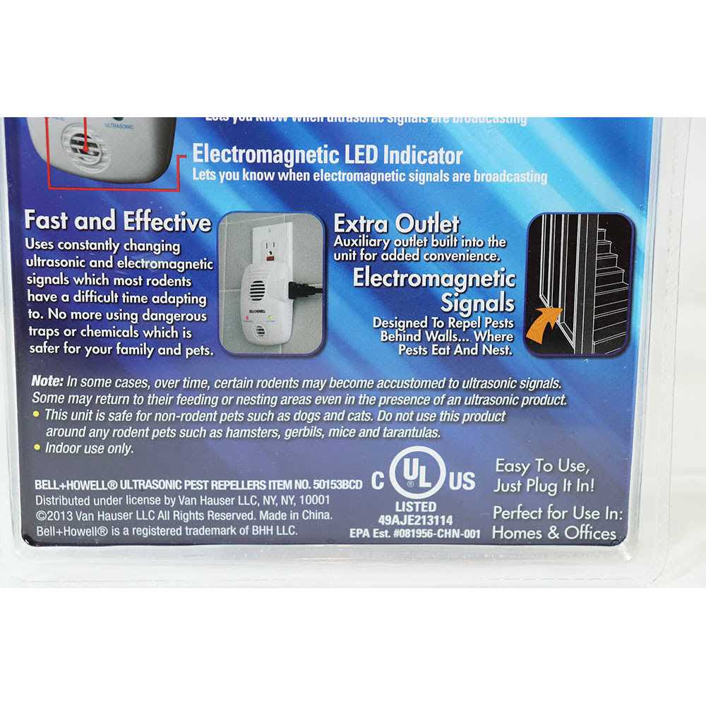 As Seen on TV Bell and Howell Electromagnetic Ultrasonic Pest Repeller - Image 5