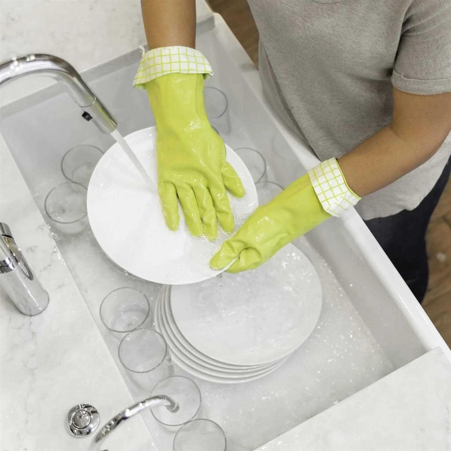 Full Circle Splash Patrol Natural Latex Cleaning Gloves - Image 5