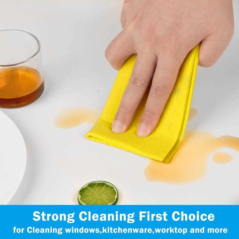 Homexcel Swedish Sponge Dish Cloth,12 Pack Reusable,Abosorbent Hand Towels,Sponge Cloth for Kitchen,Bathroom and Cleanin - Image 3
