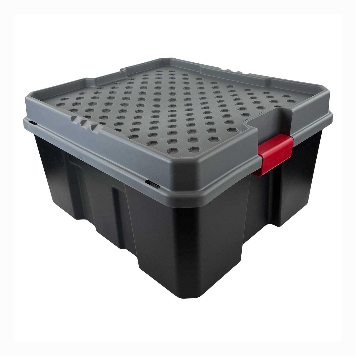 Hyper Tough 21 Gallon Plastic Material Storage Tote - Image 5