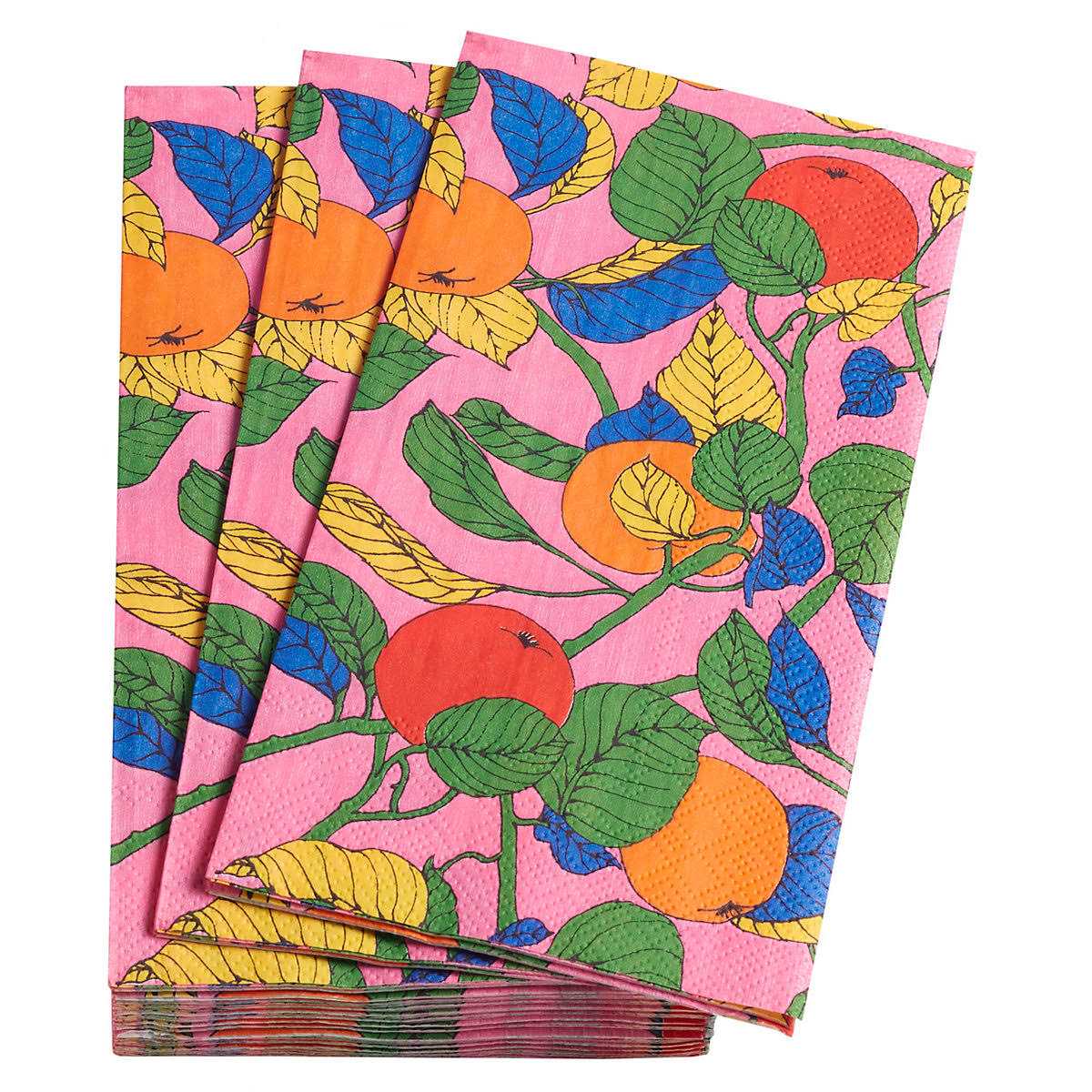 Bright Floral Orange Napkin - Image 3