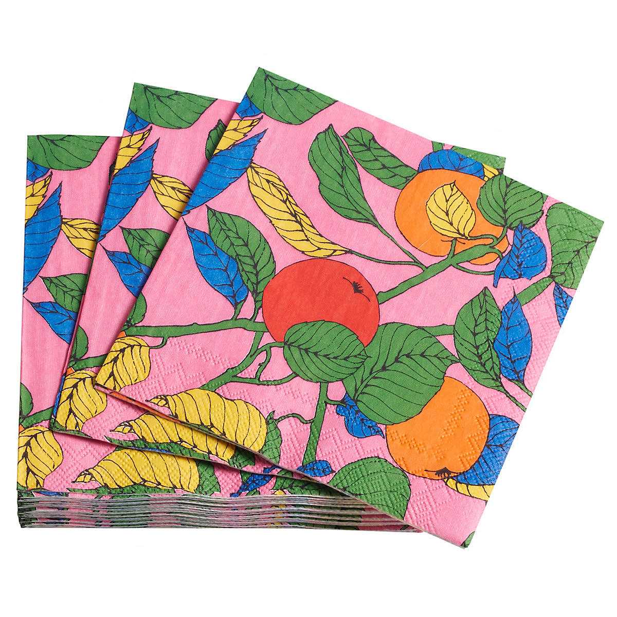 Bright Floral Orange Napkin - Image 4