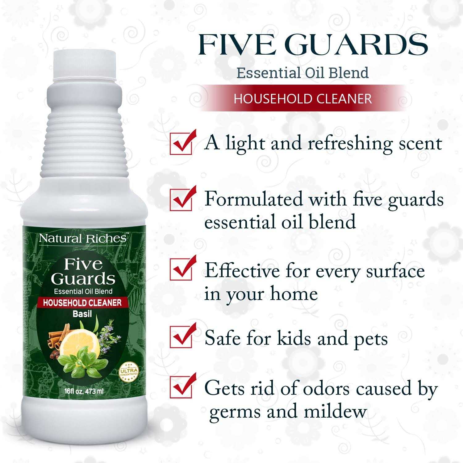 Natural Riches Household Cleaner Concentrate Five Guards Tales of French Thieves Essential oil Blend Household Cleaner - Image 4