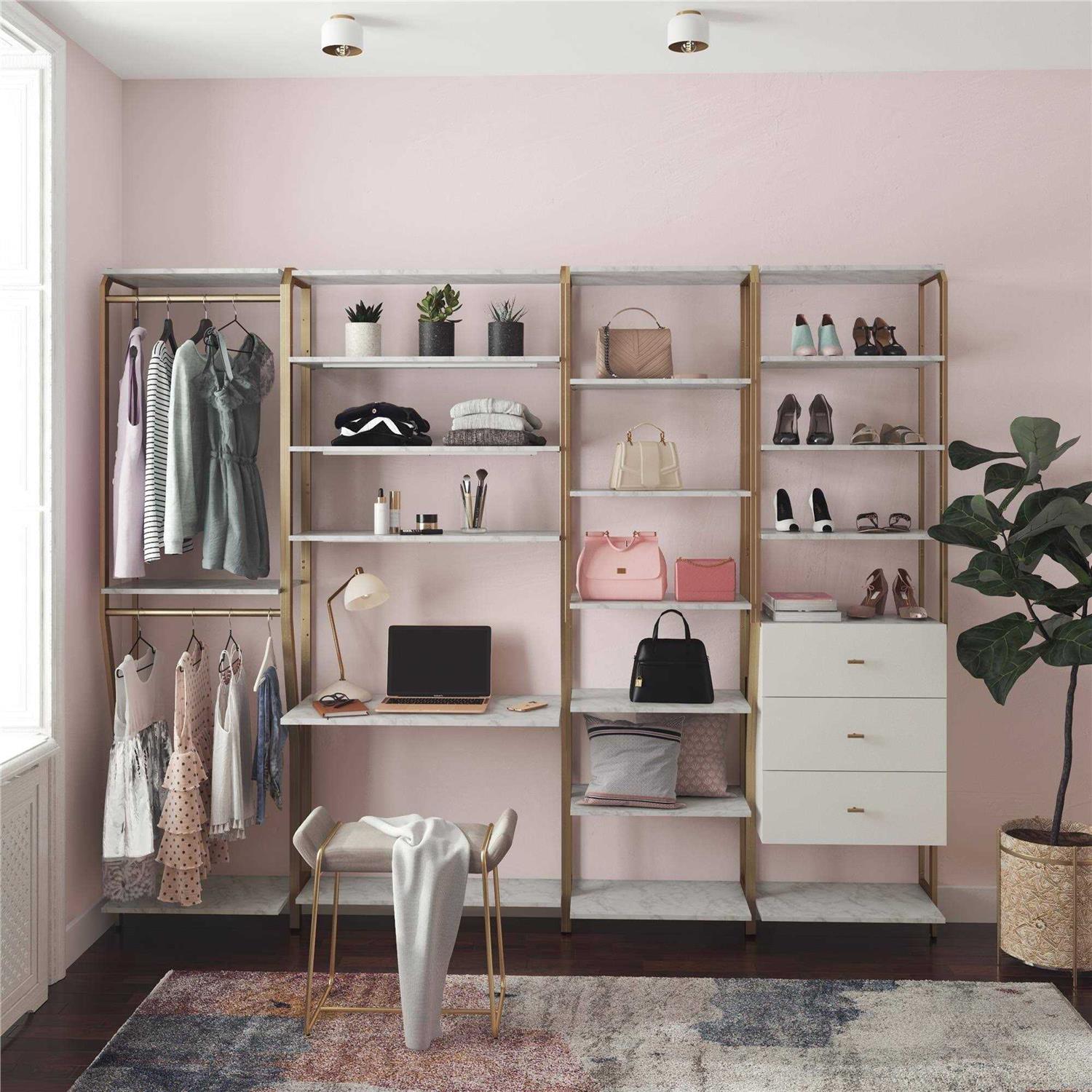 CosmoLiving by Cosmopolitan Gwyneth Closet Vanity - Image 4