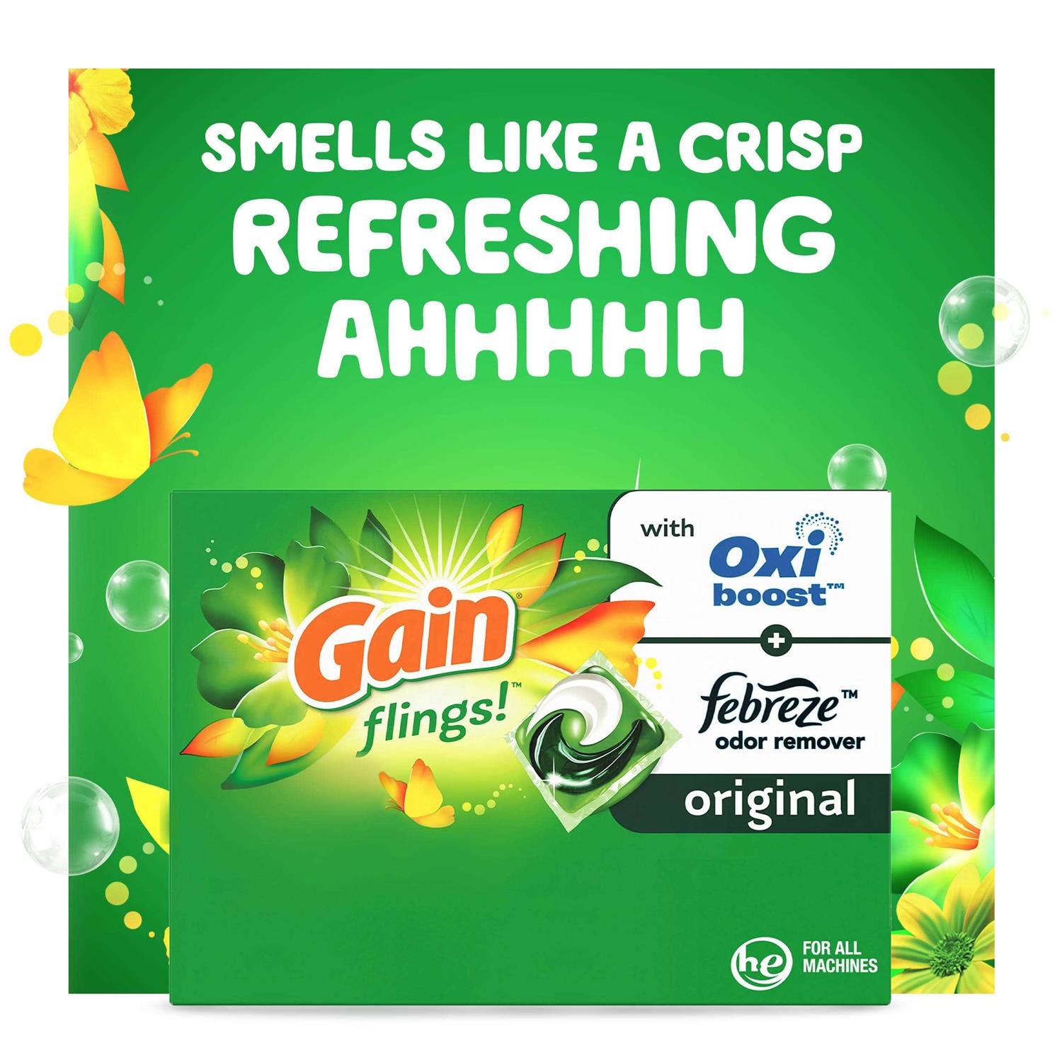 Gain Flings! Liquid Laundry Detergent Pacs - Image 4