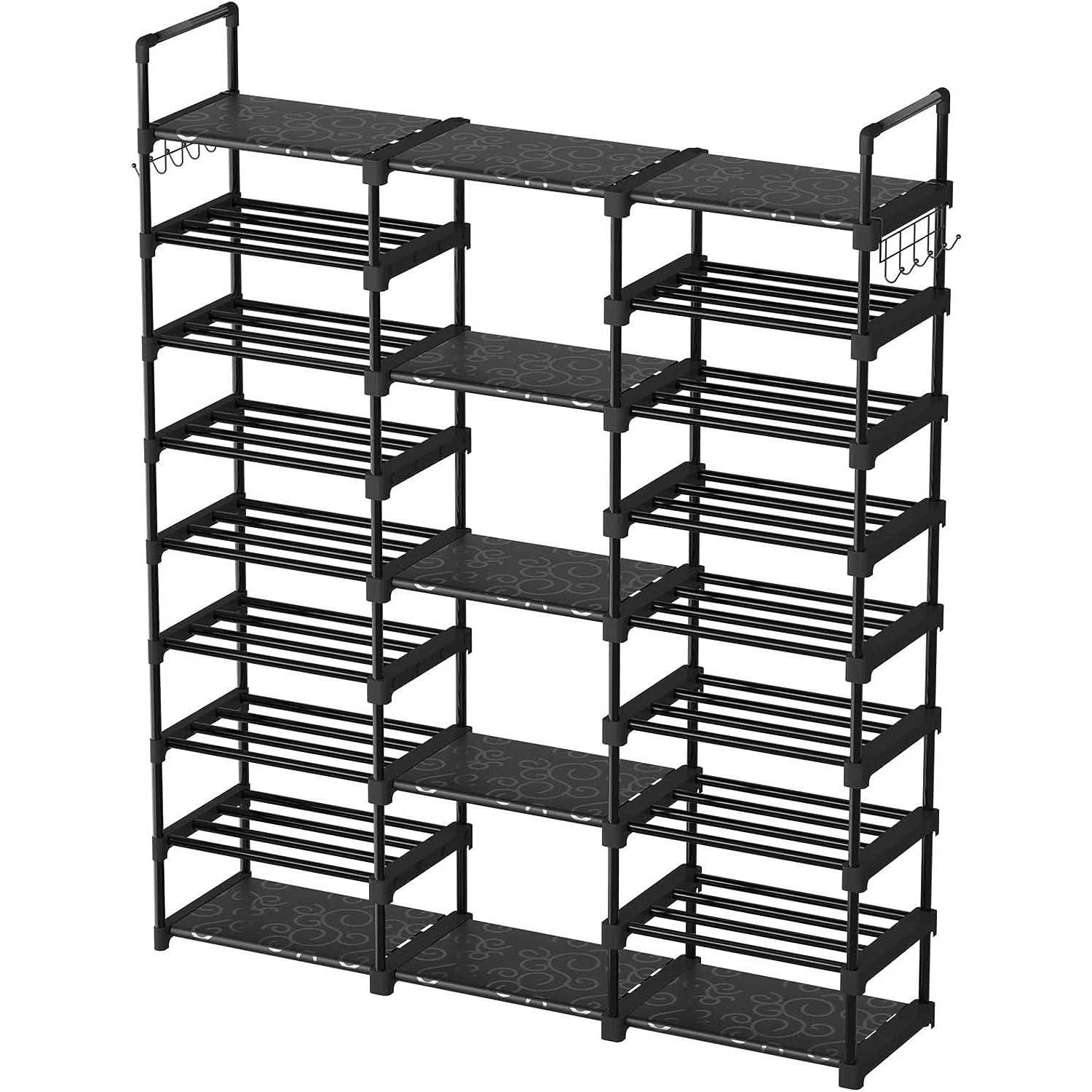 Timebal 9 Tiers Shoe Rack Storage Organizer Shoe Shelf Organizer For E - Image 3