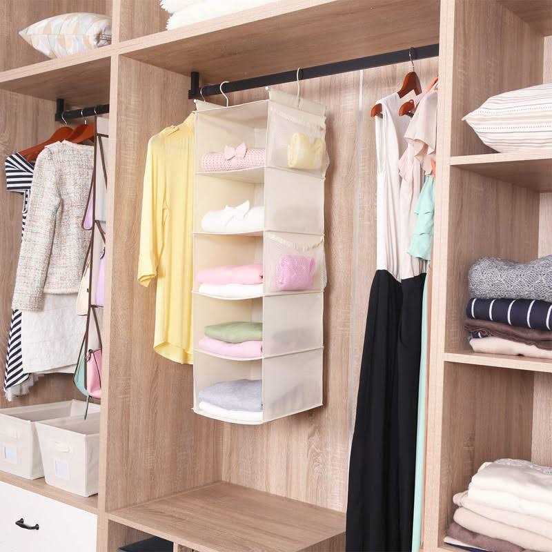 MAX Houser 5 Shelf Hanging Closet Organizer Space Saver - Image 4