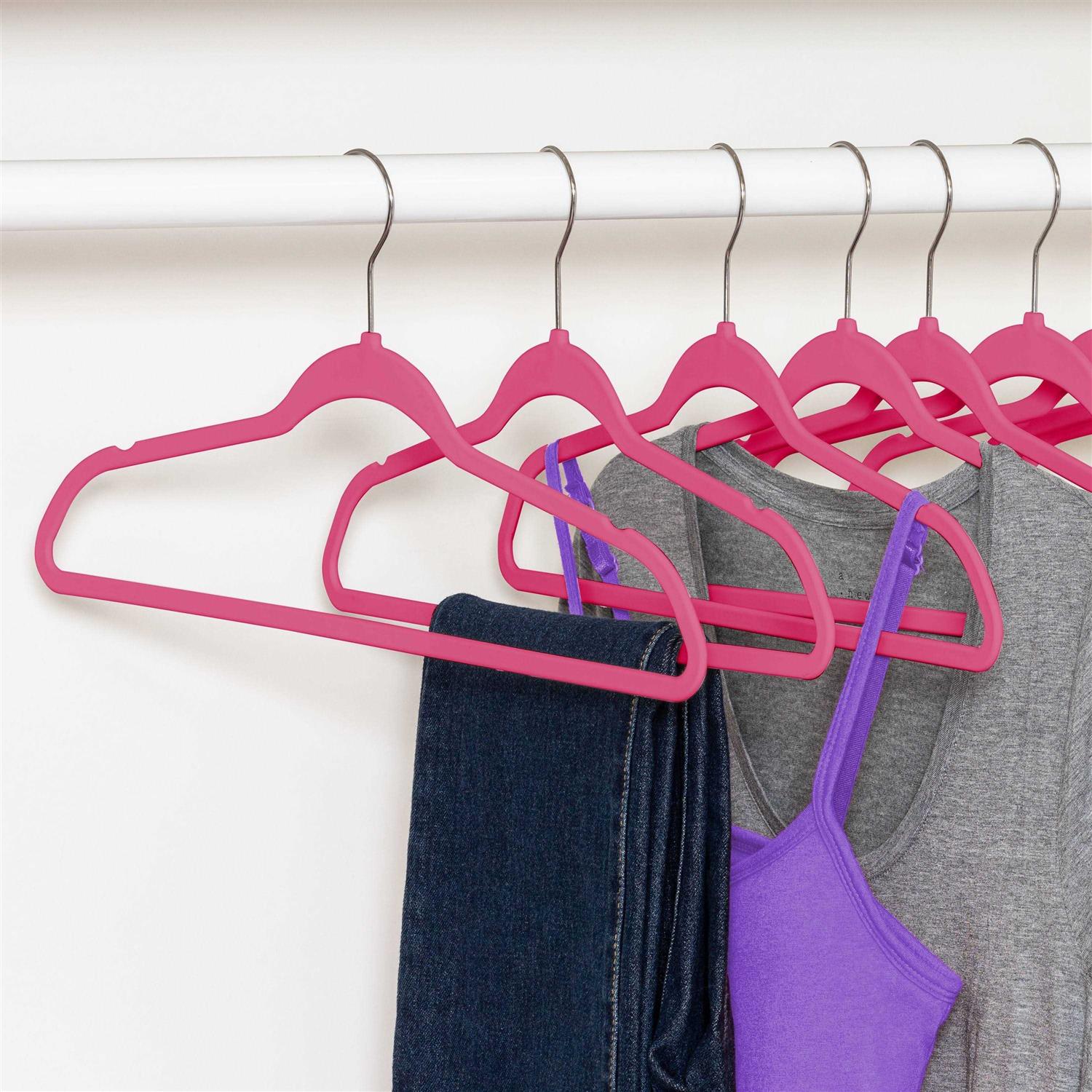 Honey Can Do Slim-Profile Non-Slip Velvet Hangers - Image 3