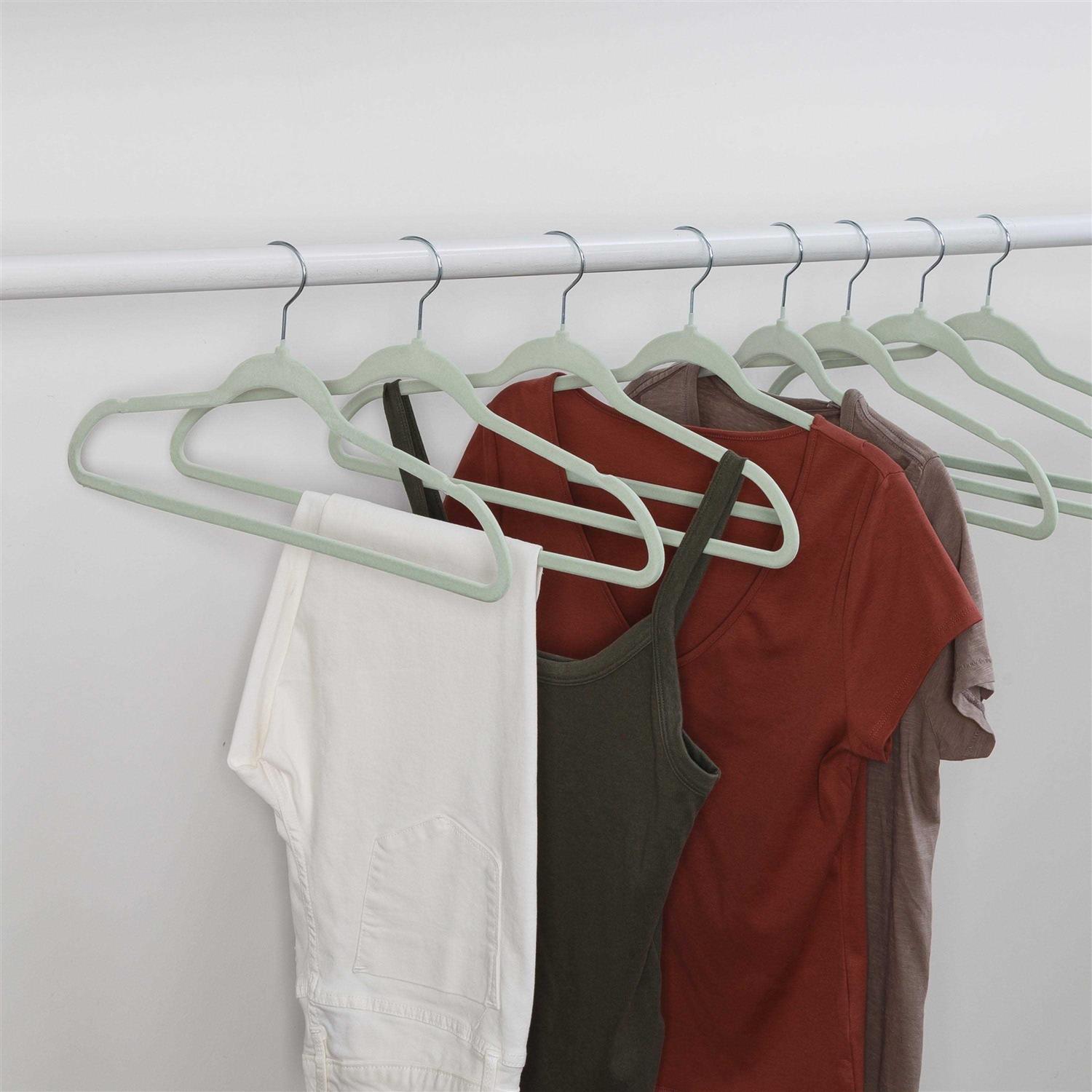 Honey Can Do Slim-Profile Non-Slip Velvet Hangers - Image 4