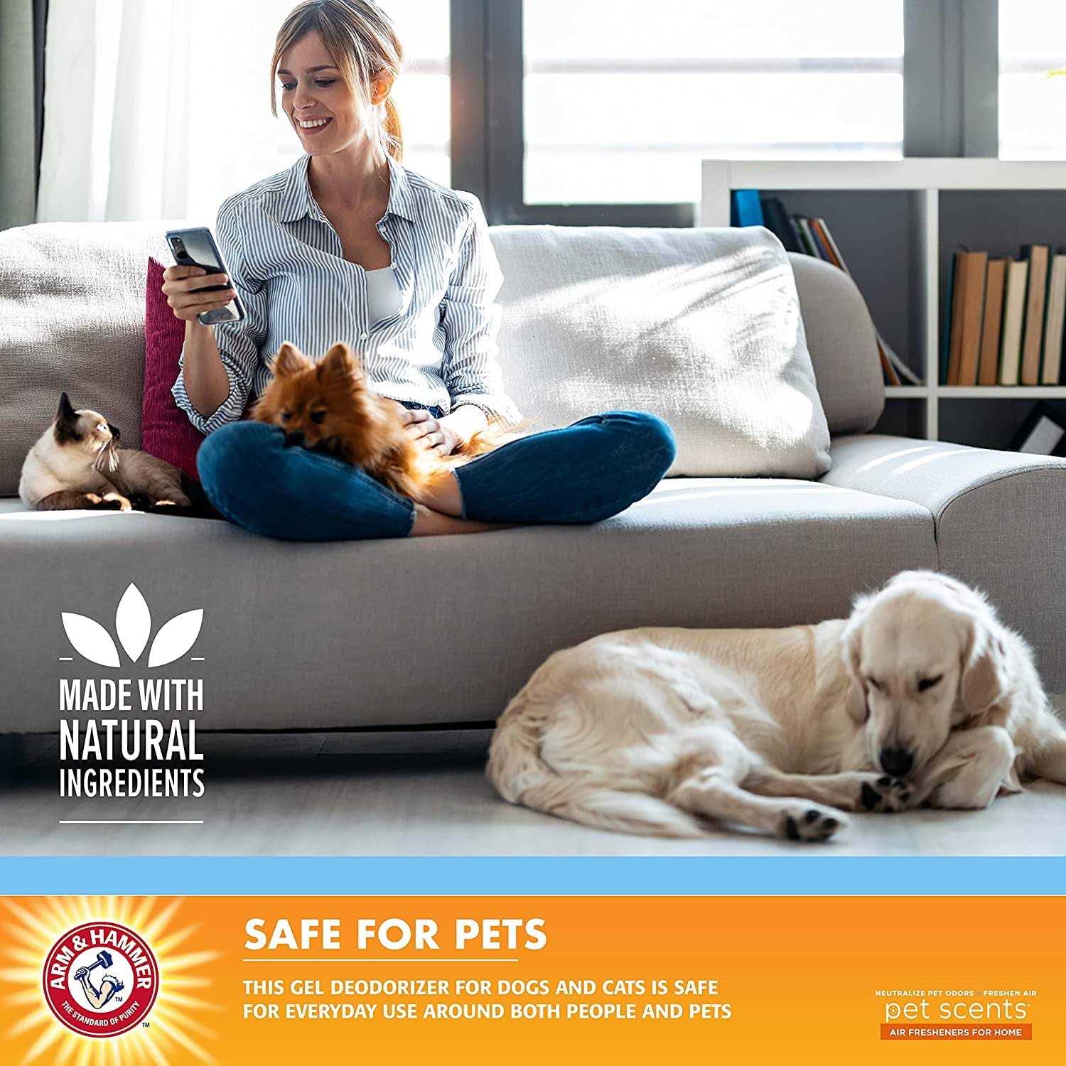 Arm & Hammer for Pets Pet Scents Solid Gel Deodorizer in Fresh Breeze Scent - Image 5