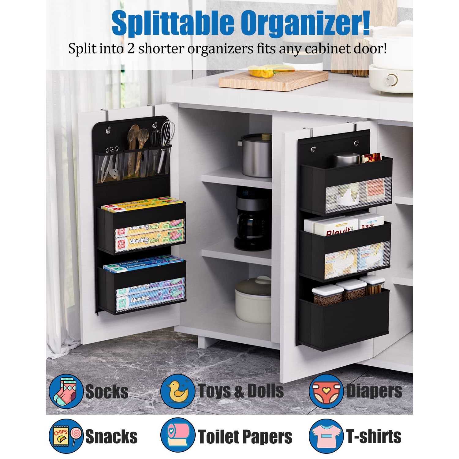 Hioya Over Door Organizer 6 Shelf Camper Storage RV Bathroom Storage - Image 5