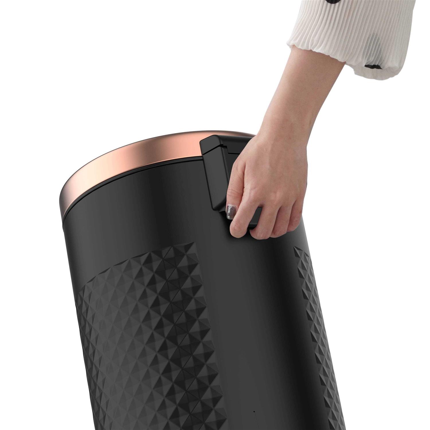 Innovaze 8 Gal./30 Liter Round Shape Step-on Trash Can with Diamond body design for Kitchen - Image 4