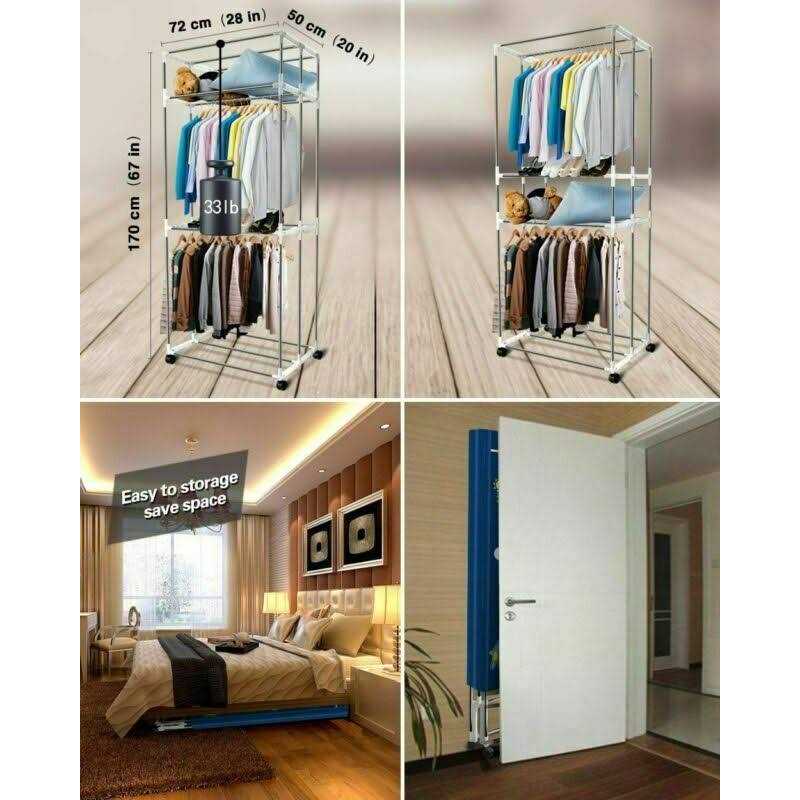 KASYDoFF Portable Dryer 35LB Capacity-67Inch Clothes Dryer 1600W-3 Tier Foldable Portable Clothes Dryer Rack - Image 3