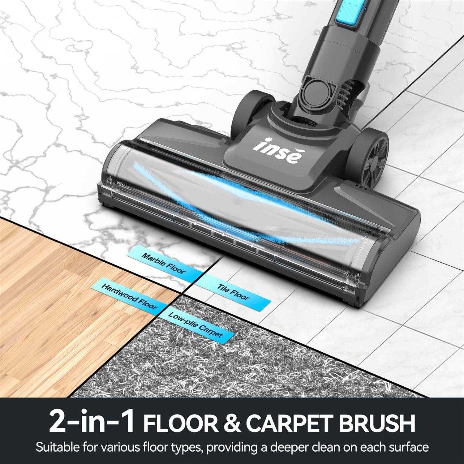 Inse Cordless Vacuum Cleaner 6 in 1 Stick Vacuum Rechargeable Battery - Image 4